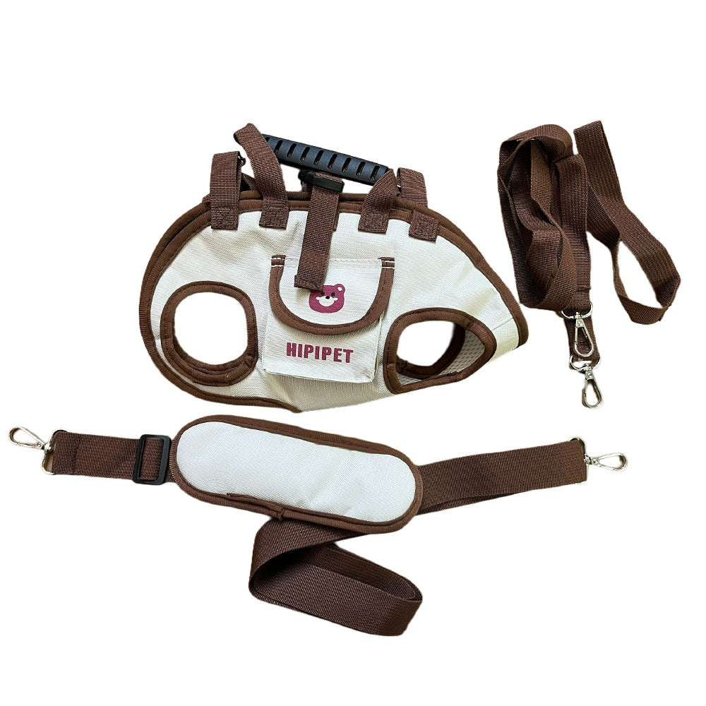 3-Piece Outdoor Dog Backpack Set with Leash & Harness