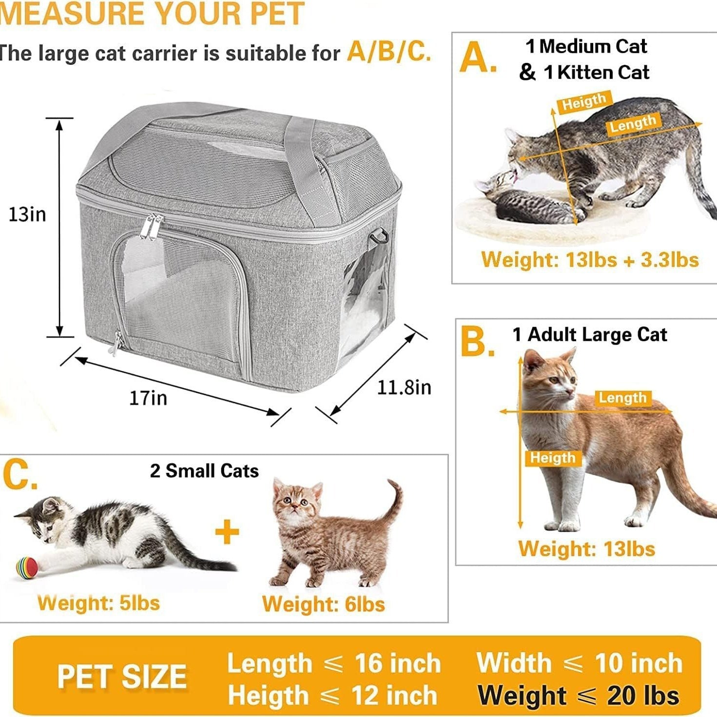 Dog Backpack Portable Pet Carrier Bag