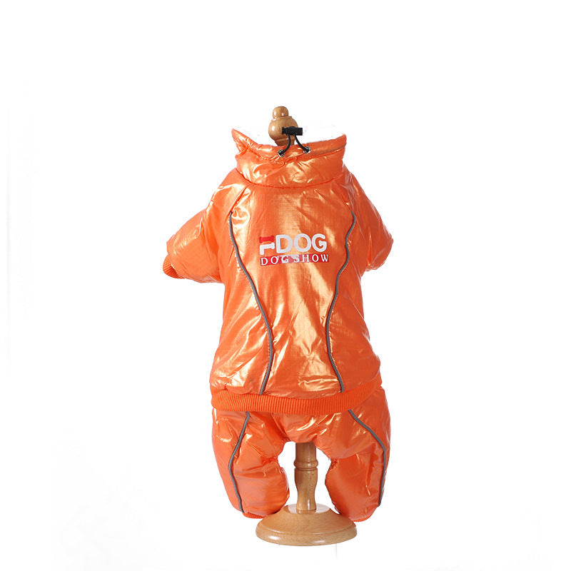 Windproof Hooded Down Jacket for Dogs