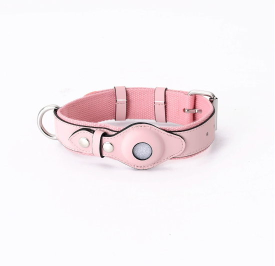 Airtag Dog Collar and Leash for Medium and Large Dogs