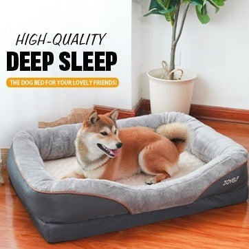 Two-Tone Four-Sided Pet Sofa Bed