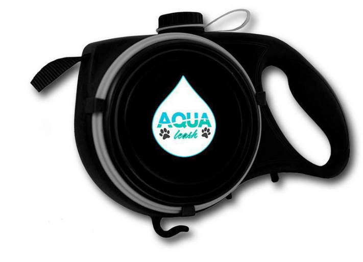 Pet Leash with Portable Silicone Bowl