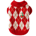 Diamond-Embroidered Cherry Pet Sweater