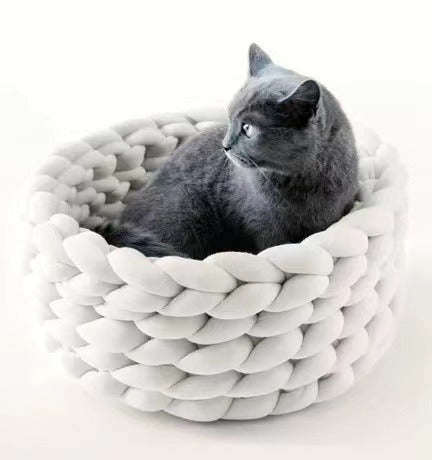 Soft Plush Cat House Cushion Bed