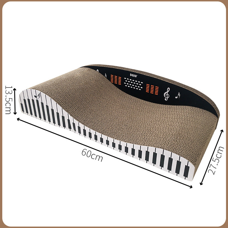 Cool Piano Shaped Corrugated Cat Scratching Board