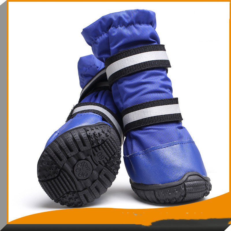 Waterproof Snow Pet Shoes for Big Dogs - Camel Color