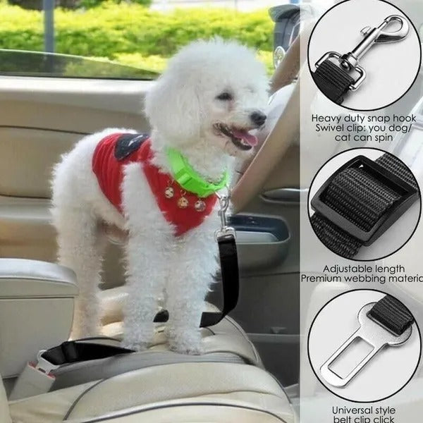 2 Pack Adjustable Pet Safety Seatbelt
