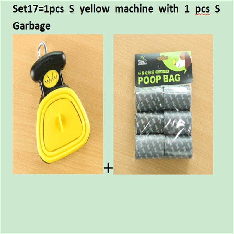Dog Travel Foldable Pooper Scooper with Decomposable Bags