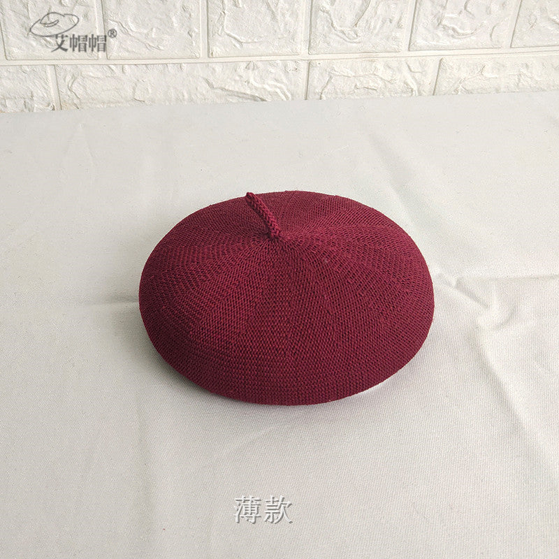 Ins Style Wool Beret for Pets - Dog and Cat Accessory