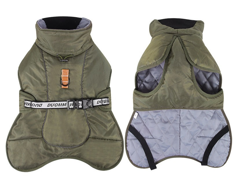 Reflective Thickened Warm Dog Cloak