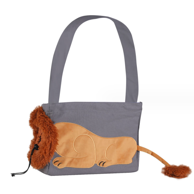 Lion Head Cat Pet Backpack for Camping & Outdoors