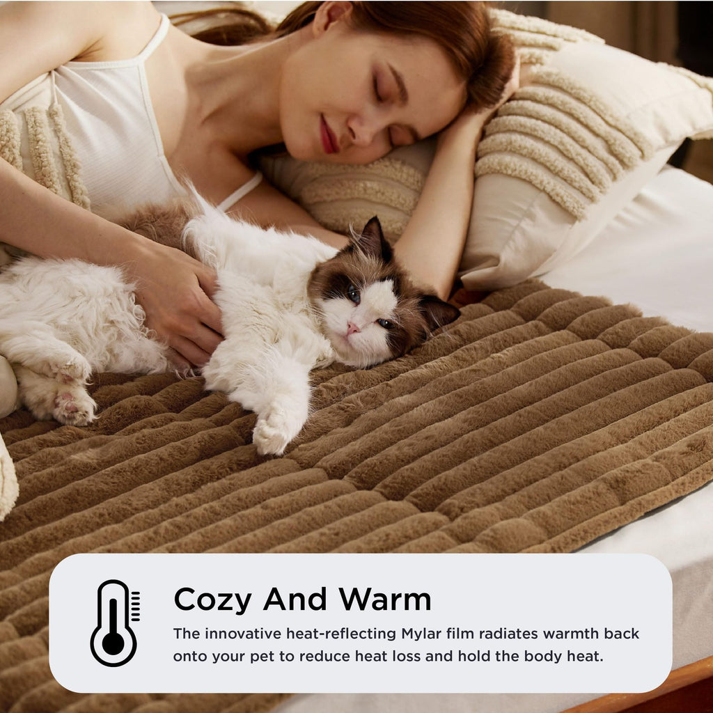 Plush Rabbit Fur Pet Bed Mat