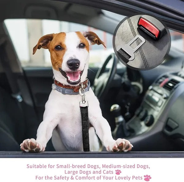 2 Pack Adjustable Pet Safety Seatbelt