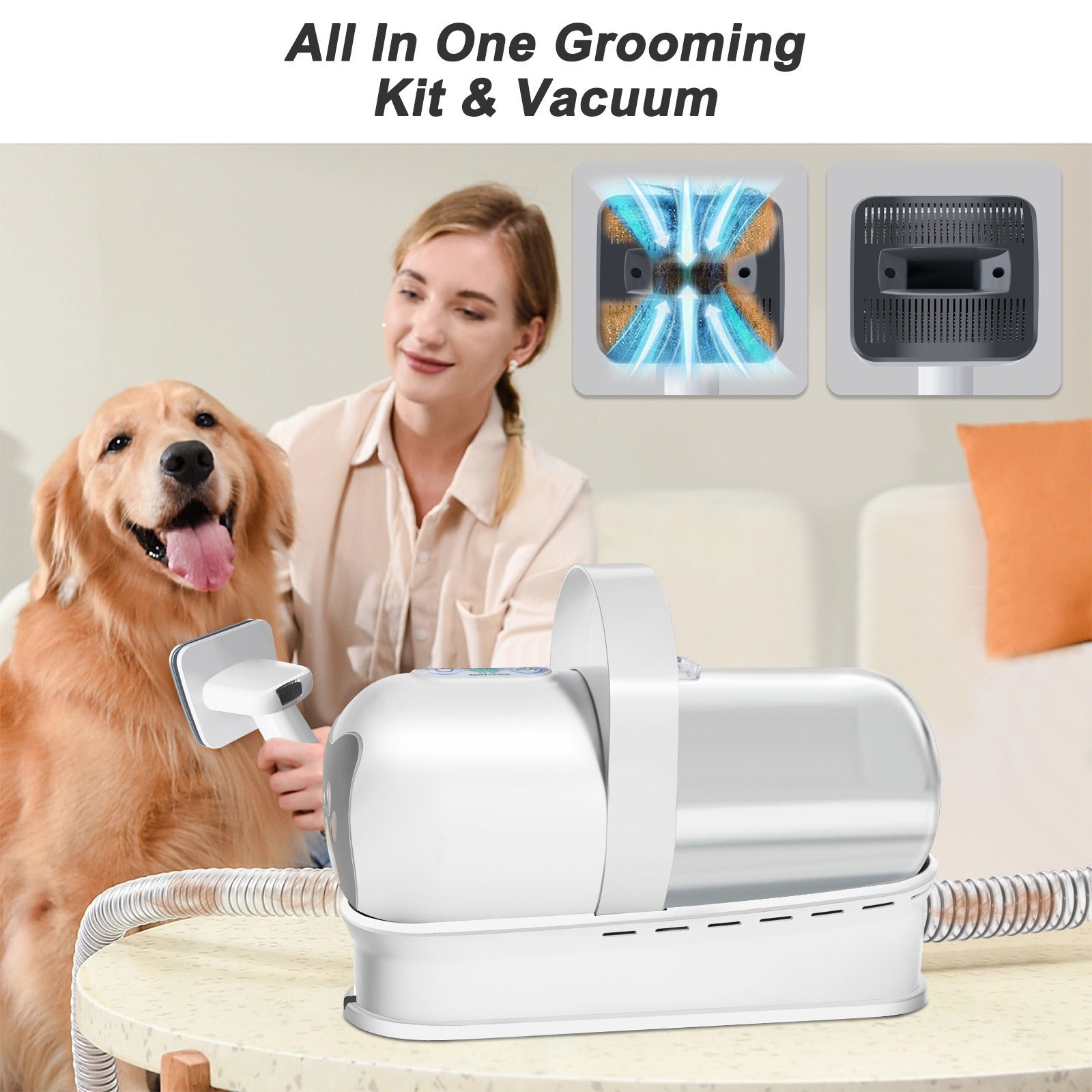 7-in-1 Vacuum Pet Grooming Device