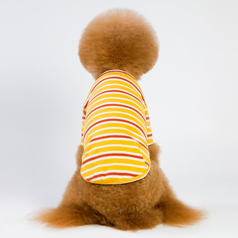 Striped Pet Clothing for Small to Medium Dogs