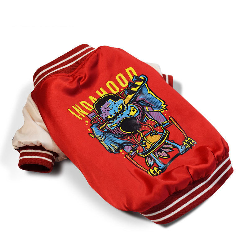 Shiny Cotton Jacket for Dogs - Two-Legged Outfit