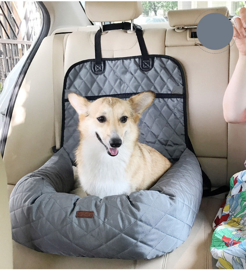 2-in-1 Foldable Dog Car Seat and Pet Bed
