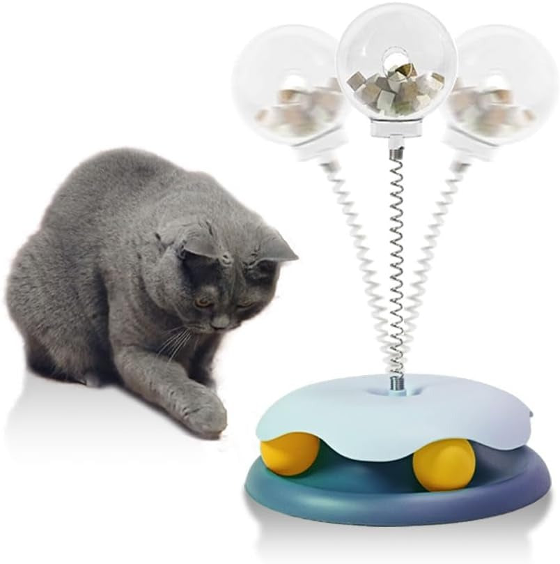 Cat Treat Dispenser Track Ball Toy