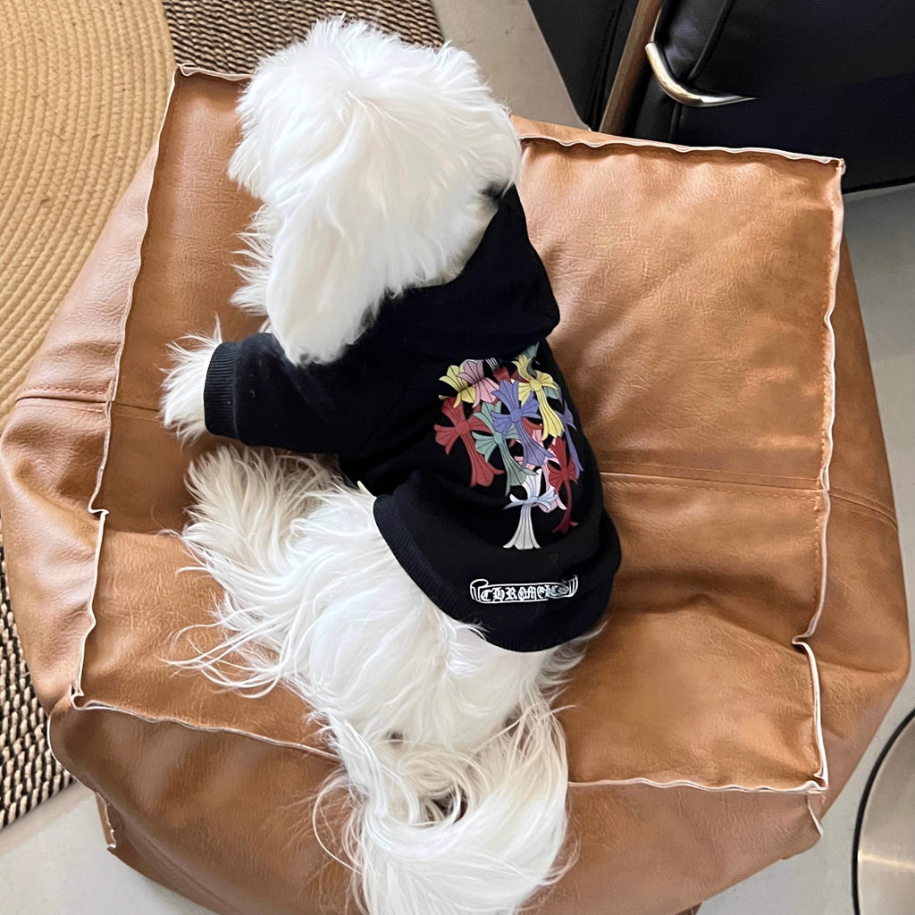 Sequin Denim Dog Jacket for Small, Medium, Large Breeds