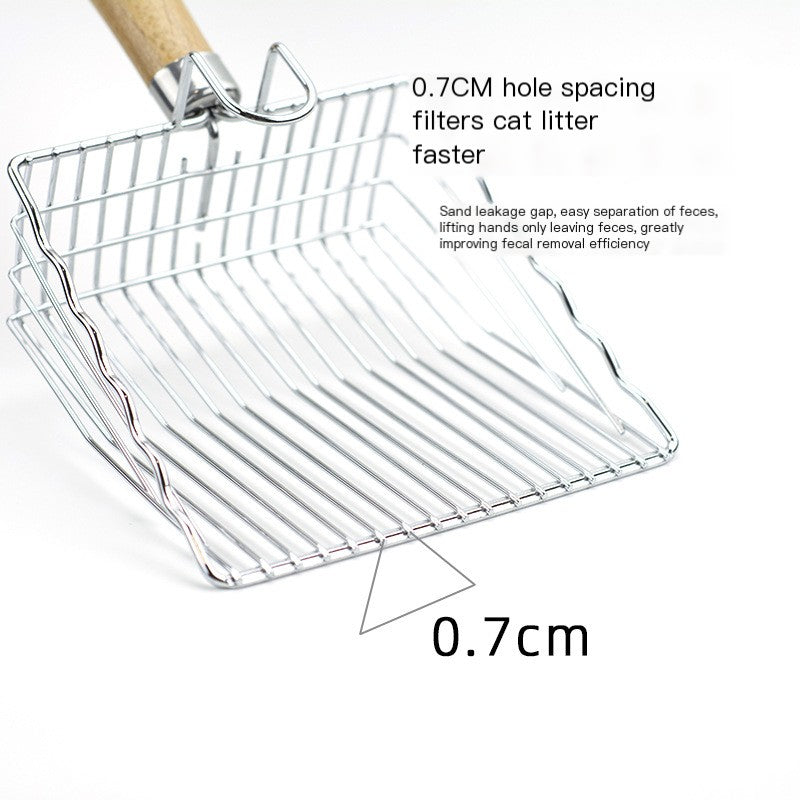 Stainless Steel Multi-Function Cat Litter Scoop
