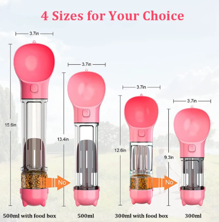 3 in 1 Pet Water Bottle
