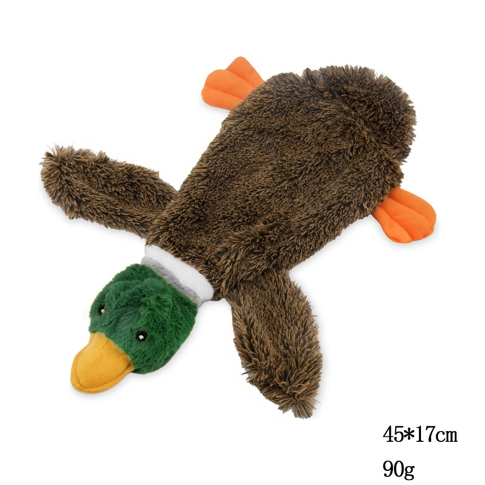 Stuffless Squeaky Dog Toy – Wild Duck