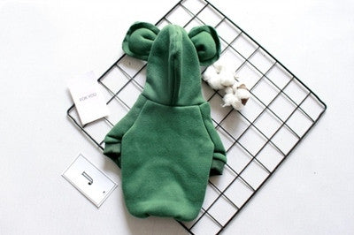 Pet Autumn Winter Matching Outfits with Cute Ears