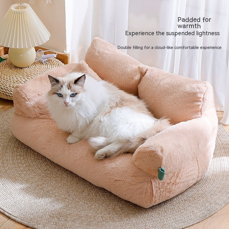 Flannel Warm Large Cat Sofa Pet Kennel