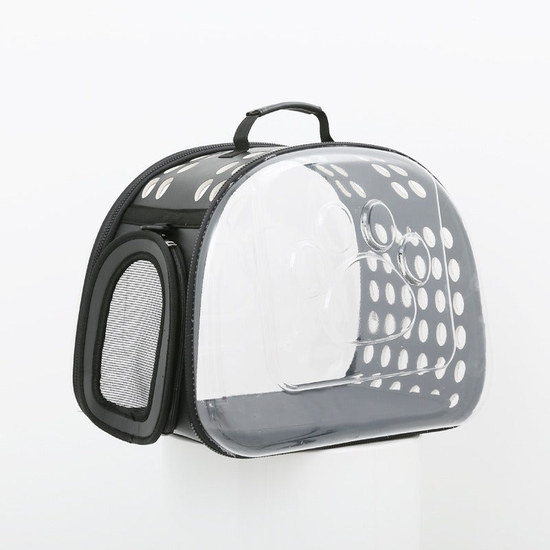 Foldable PVC Pet Carrier Bag for Cats and Dogs
