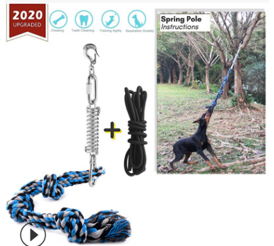 Stainless Steel Pet Spring with Cotton Rope