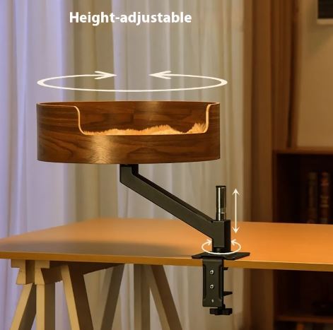 Adjustable Desktop Cat Nest with Suspension Bracket
