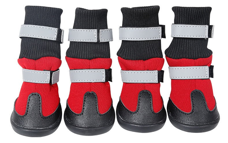 Wear-Resistant Snow Boots for Medium & Large Dogs