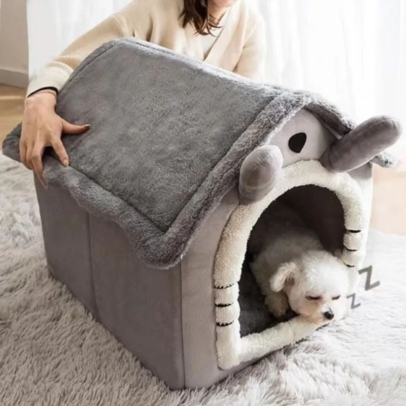 Removable Warm Cat & Dog Bed House