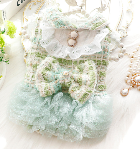 Dog Cat Princess Skirt in Fragrant Gauze for Small Pets