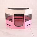 Octagonal Solid Wood Cat Kennel with Waterproof Cloth