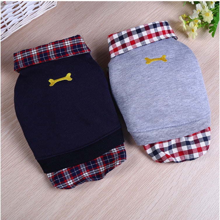 Gentleman Pet Outfit Set - Cotton Hoodie and Dress