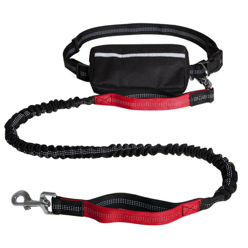 Hands-Free Reflective Nylon Retractable Dog Leash