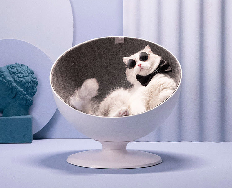 FURRYTAIL Cat Bed Hammock with Rotating Design