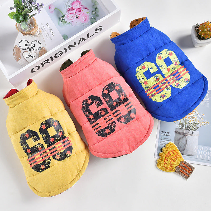 Double-Sided Vest for Dogs - Autumn & Winter Stars