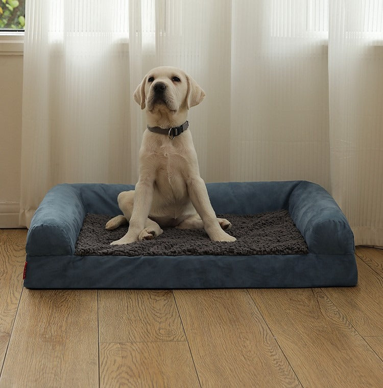 Waterproof Suede Cotton Pet Bed