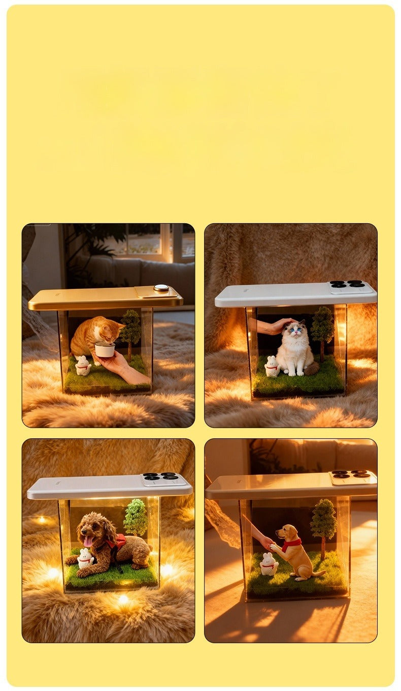 Pet Holographic Projection Memory Box