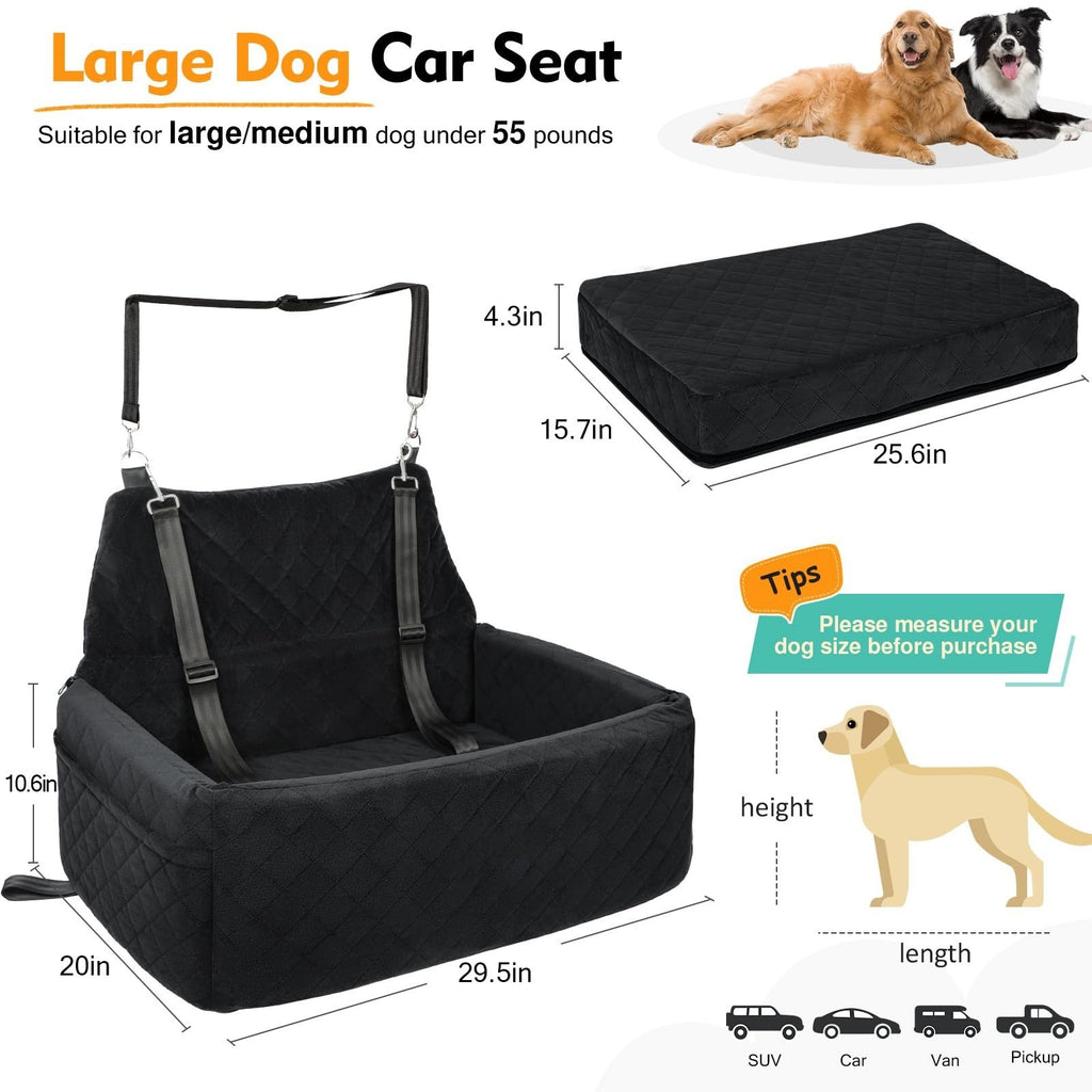Removable Washable Car Dog Bed
