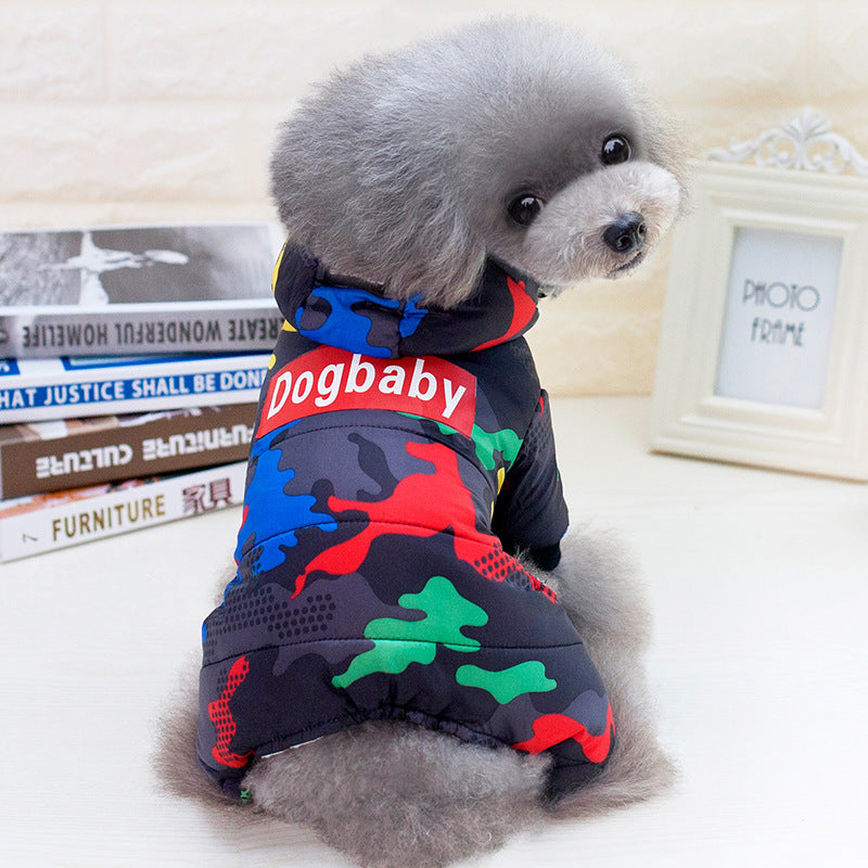 Camouflage Thickened Dog Down Jacket for Pets