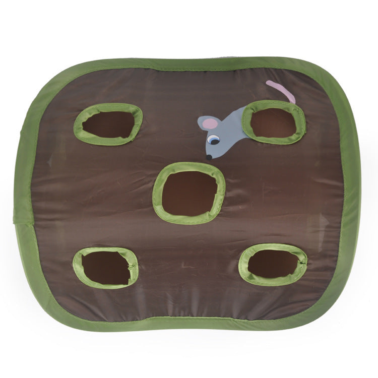 Cat Toy with Bell and Nine Holes for Fun Play