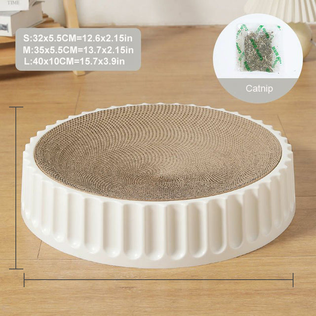Round Cat Grip Plate with Replaceable Compass Toy
