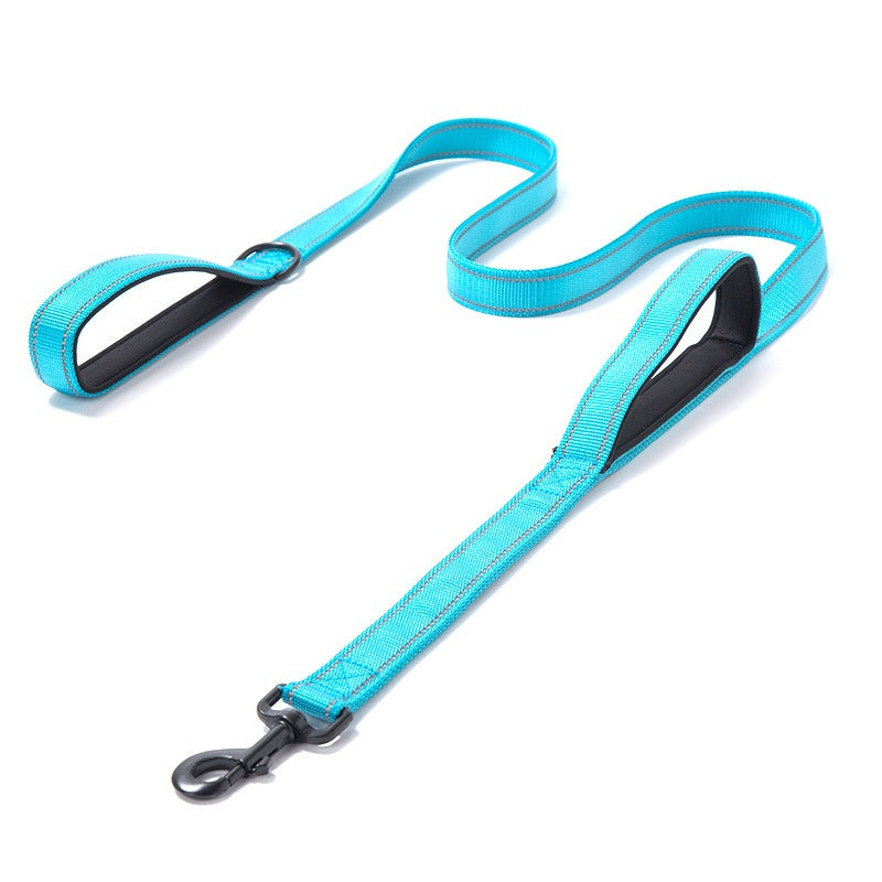 Reflective Nylon Dog Leash - Double Layer