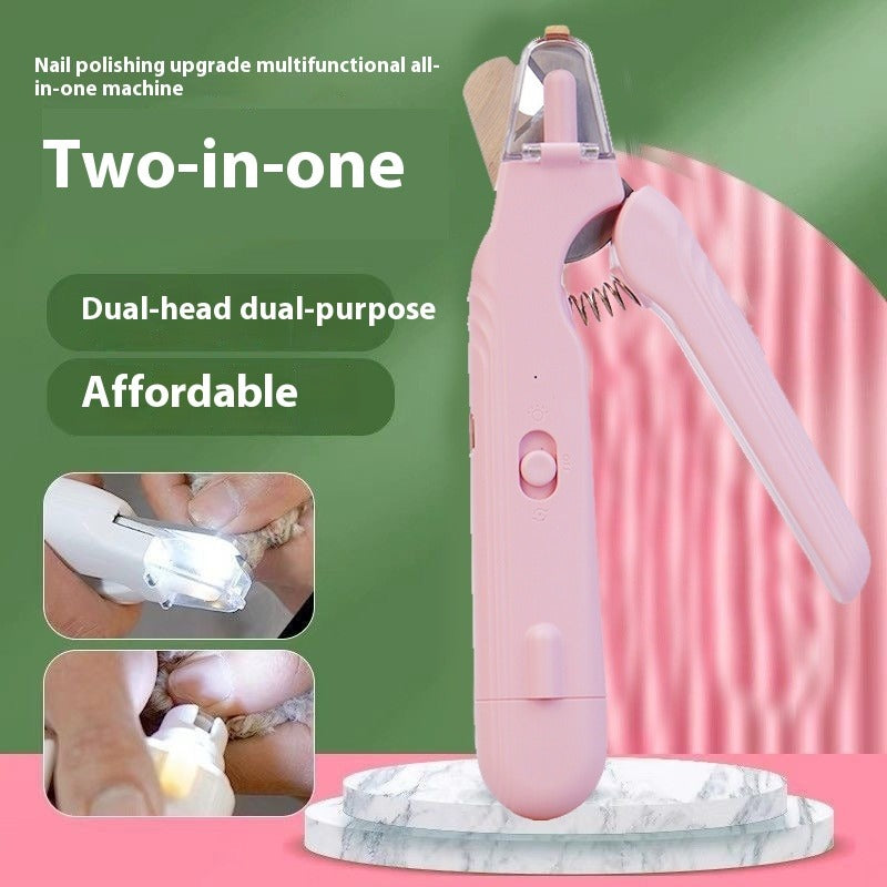 2-in-1 LED Pet Nail Clippers and Grinder