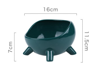 Ceramic Cat Bowl with Neck Support for Pets
