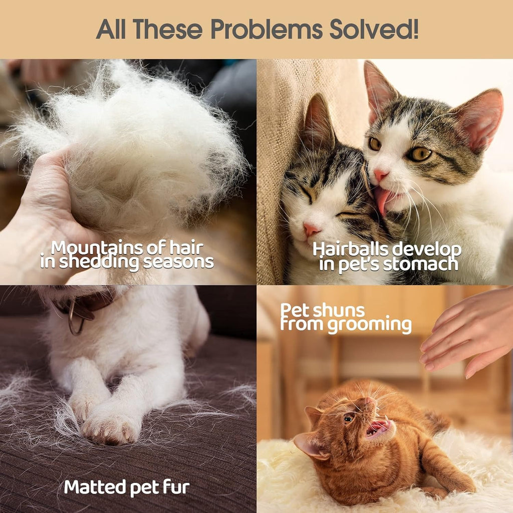 Pet Grooming Gloves for Cats & Dogs