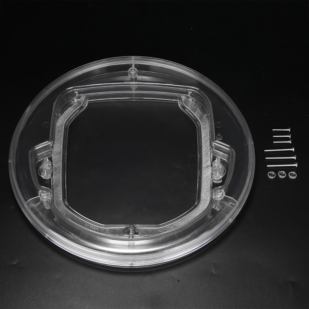Glass Pet Door for Cats and Dogs - Round Design